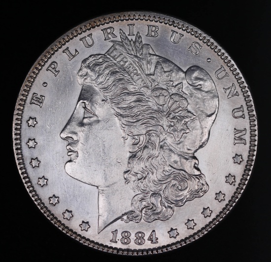 1884 MORGAN SILVER DOLLAR COIN