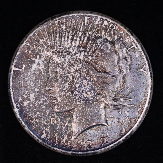 1922 D PEACE SILVER DOLLAR COIN