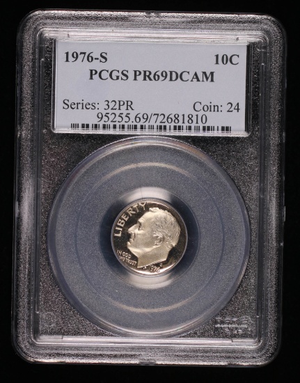 1976 S ROOSEVELT DIME COIN PROOF PCGS PR69 DCAM