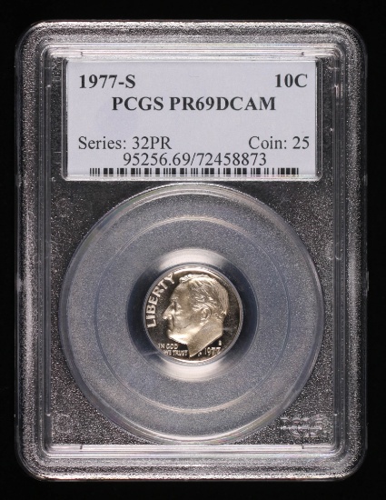 1977 S ROOSEVELT DIME COIN PROOF PCGS PR69 DCAM