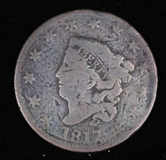 1817 LARGE US CENT COPPER