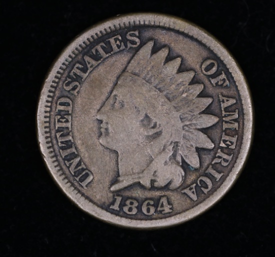 1864 INDIAN HEAD CENT PENNY COPPER NICKEL COIN