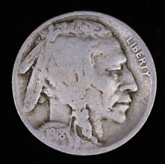 1918 S BUFFALO HEAD NICKEL COIN