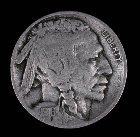 1916 S BUFFALO HEAD NICKEL COIN