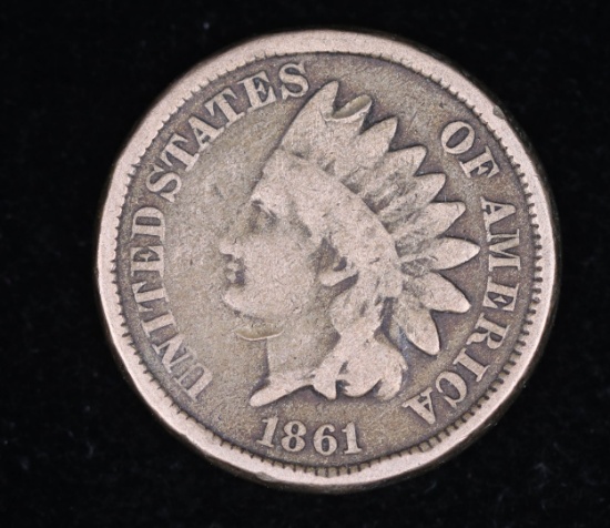 1861 INDIAN HEAD CENT PENNY COIN