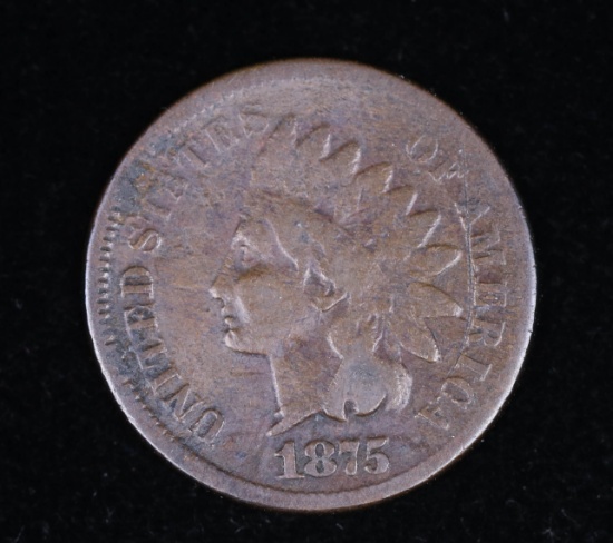 1875 INDIAN HEAD CENT PENNY COIN