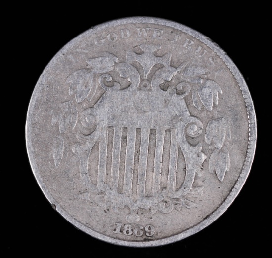 1869 SHIELD NICKEL US COIN