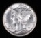 1916 S MERCURY SILVER DIME COIN GME BU UNC FULL BANDS!!!