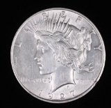 1927 D PEACE SILVER DOLLAR COIN