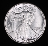 1939 S WALKING LIBERTY SILVER HALF DOLLAR COIN GEM BU UNC MS+++