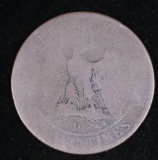 1853 D FRANCE COPPER COIN 10 CENTIMES