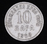 1908 GREECE 10 RAPA COIN