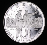 2004 US SILVER COMMEMORATIVE COIN PROOF **LEWIS & CLARK**