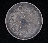 1893 CANADA 5 CENT SILVER COIN