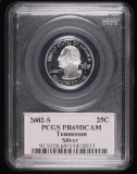 2002 S STATEHOOD WASHINGTON QUARTER SILVER COIN TENNESSEE...PCGS PR69DCAM