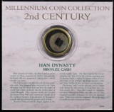 FRANKLIN MINT, MILLENIUM COIN COLLECTION 2ND CENTURY HAN DYNASTY BRONZE CASH