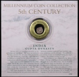 FRANKLIN MINT, MILLENIUM COIN COLLECTION 5TH CENTURY INDIA GUPTA DYNASTY