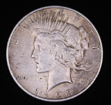 1923 D PEACE SILVER DOLLAR COIN