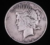 1922 PEACE SILVER DOLLAR COIN