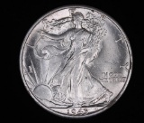 1943 D WALKING LIBERTY SILVER HALF DOLLAR COIN GEM BU UNC MS+++