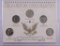 U.S. HISTORIC COINS COLLECTION, UNITED STATES DIME 5 COIN SET