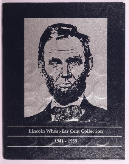 LINCOLN WHEAT-EAR CENT COLLECTION 1941-1958 COMPLETE PENNY BOOK