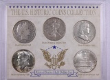 U.S. HISTORIC COINS COLLECTION, SILVER HALF DOLLAR SET
