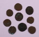 9 SMALL SIZE ANCIENT COINS