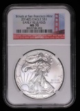 2014 s .999 FINE SILVER AMERICAN EAGLE COIN NGC MS70 EARLY RELEASE SAN FRANCISCO