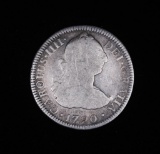 1790 MEXICO 2 REALES SILVER COIN