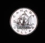 1949 CANADA PL SILVER DOLLAR COIN