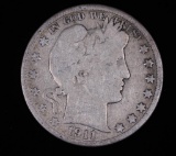 1911 D BARBER SILVER HALF DOLLAR COIN