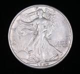 1943 D WALKING LIBERTY SILVER HALF DOLLAR COIN