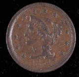 1854 LARGE CENT COPPER US COIN