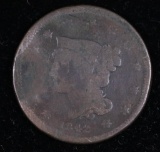 1842 LARGE CENT COPPER US COIN