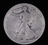 1917 S REVERSE WALKING LIBERTY SILVER HALF DOLLAR COIN