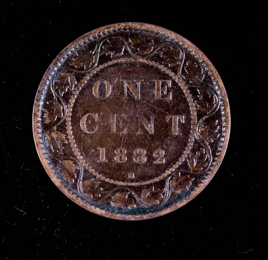 1882 H CANADA LARGE CENT COPPER COIN