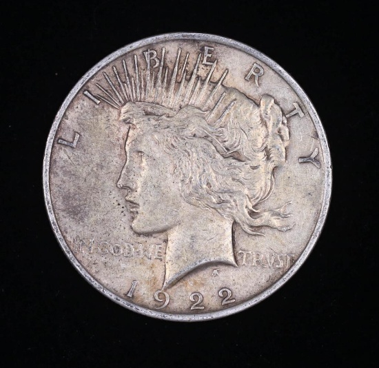 1922 PEACE SILVER DOLLAR COIN