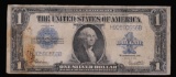 1923 $1 SILVER US CERTIFICATE LARGE SIZE PAPER MONEY NOTE