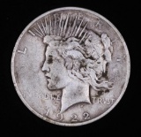 1922 D PEACE SILVER DOLLAR COIN