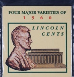 1960 UNCIRCULATED LINCOLN CENTS 4 MAJOR VARIETIES OF 1960