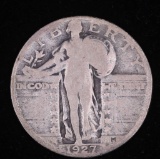 1927 S STANDING LIBERTY SILVER QUARTER DOLLAR COIN