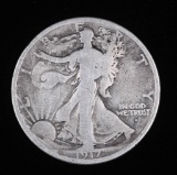 1917 D OBVERSE WALKING LIBERTY SILVER HALF DOLLAR COIN