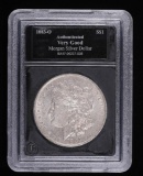 1883 O MORGAN SILVER DOLLAR COIN W/ COLLECTOR SLAB CASE