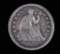 1853 ARROWS SEATED LIBERTY SILVER US HALF DIME COIN