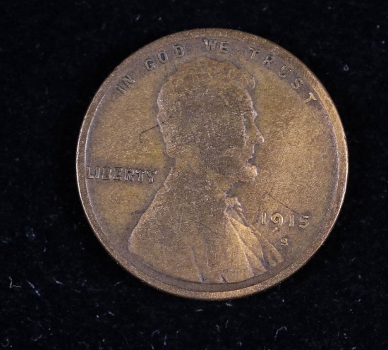 1915 S WHEAT LINCOLN CENT PENNY COIN