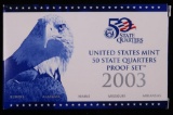 2003 US MINT STATEHOOD QUARTERS PROOF SET W/ BOX