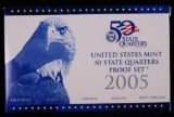 2005 US MINT STATEHOOD QUARTERS PROOF SET W/ BOX