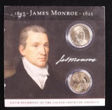 JAMES MONROE UNCIRCULATED PRESIDENTIAL DOLLARS SET