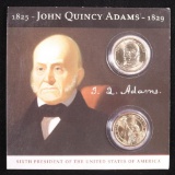 JOHN QUINCY ADAMS UNCIRCULATED PRESIDENTIAL DOLLARS SET